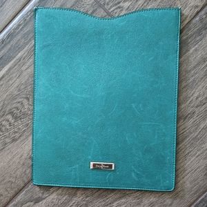 Gorgeous Green COLE HAAN Leather iPad/mini tablet case business card holder